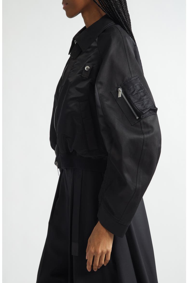 Sacai Cotton Chino x Nylon Twill Jacket (Women) | Nordstrom