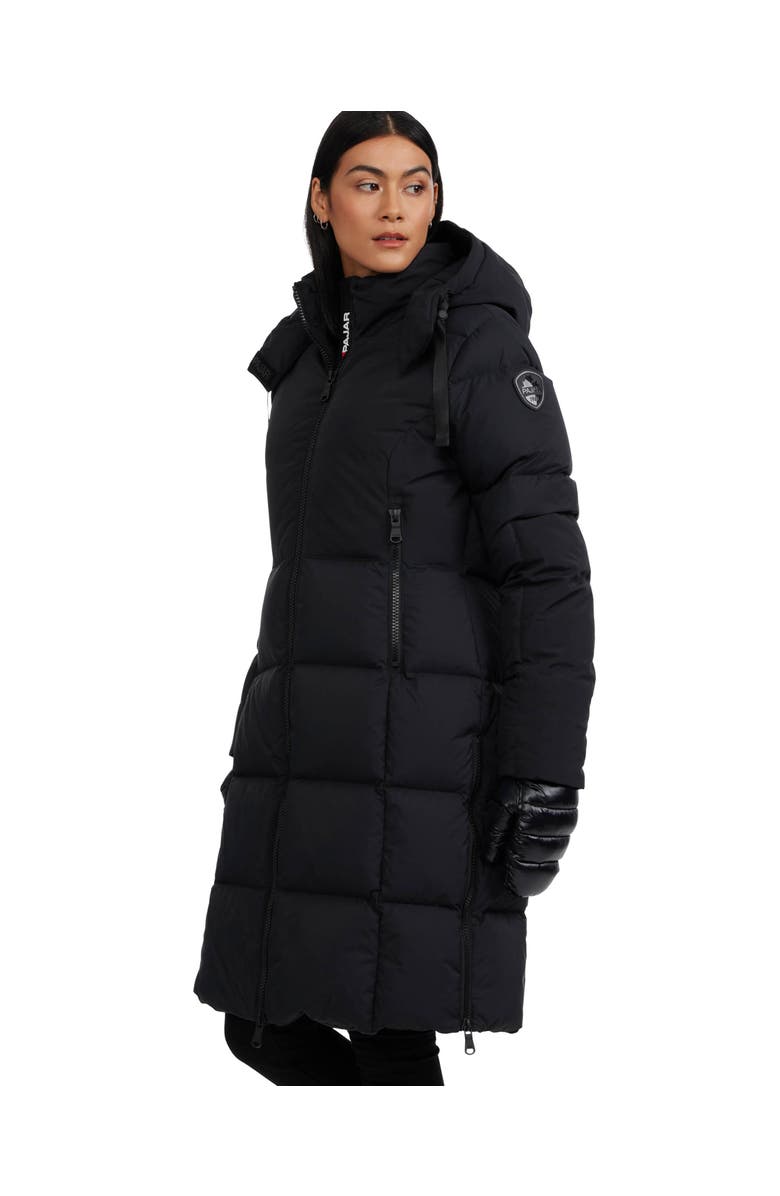 Pajar Zaniah Long Channel Quilted Puffer, Alternate, color, Black