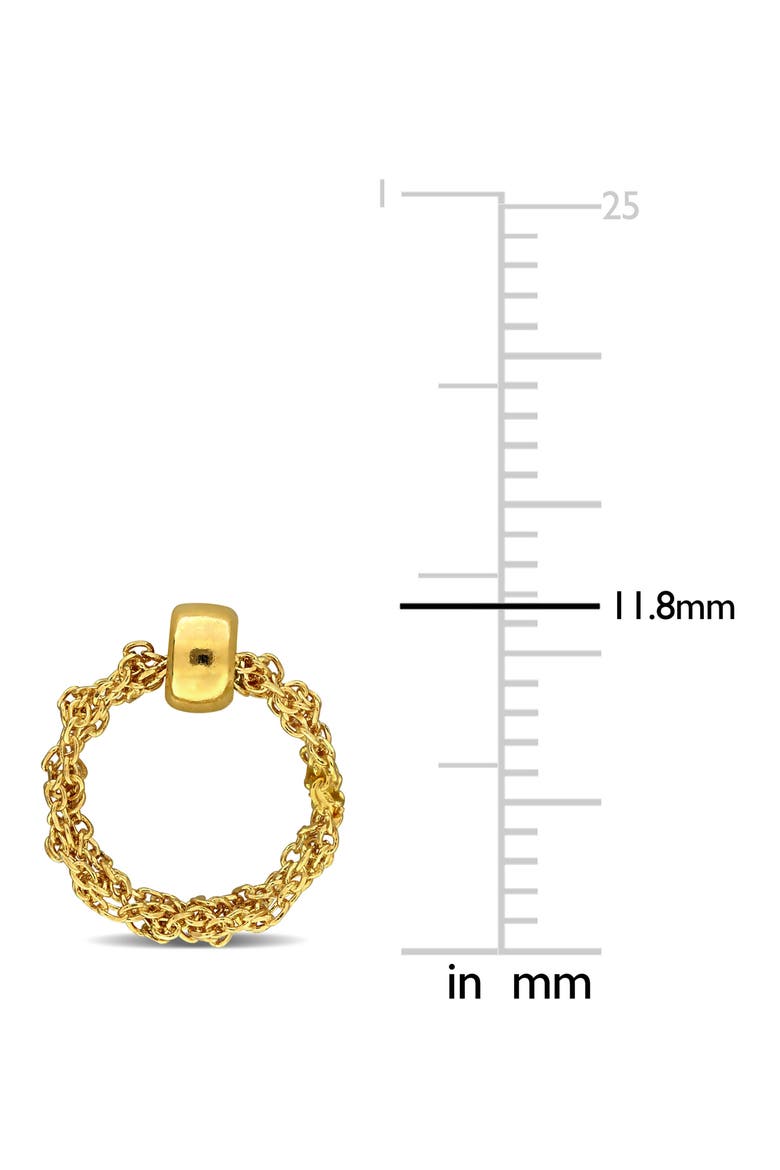 Curb Link Chain Drop Earrings, Alternate, color, GOLD