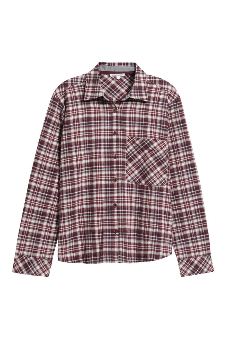 Bordeoux Check Shirt, Alternate, color, BORDEOUX CHECK