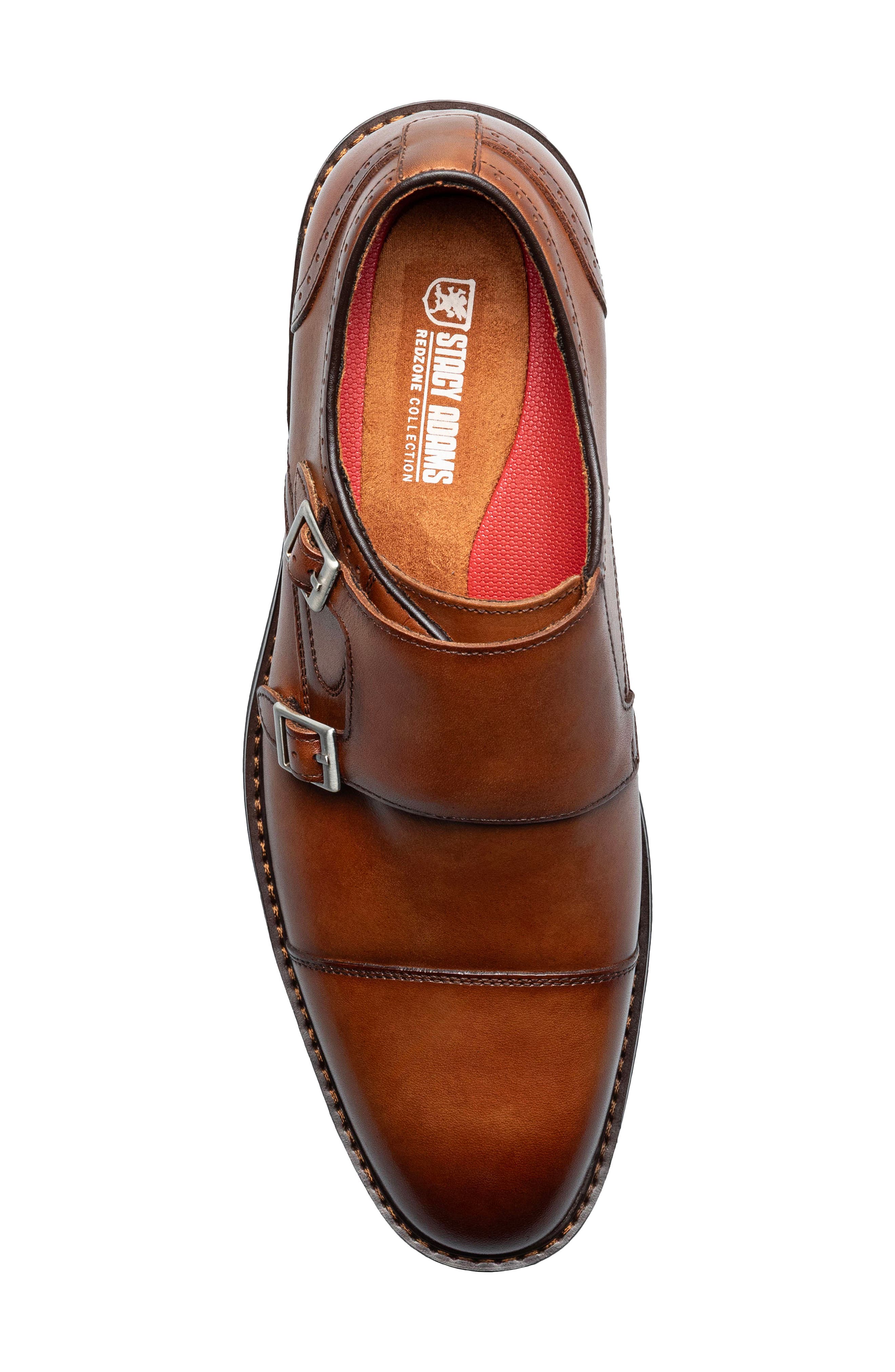 Boswell Double Monk Strap Shoe, Alternate, color, BRANDY