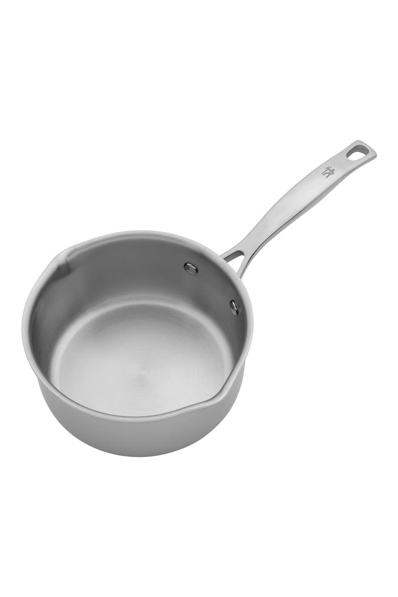 Clad H3 8-Inch Stainless Steel Saucepan, Alternate, color, STAINLESS STEEL