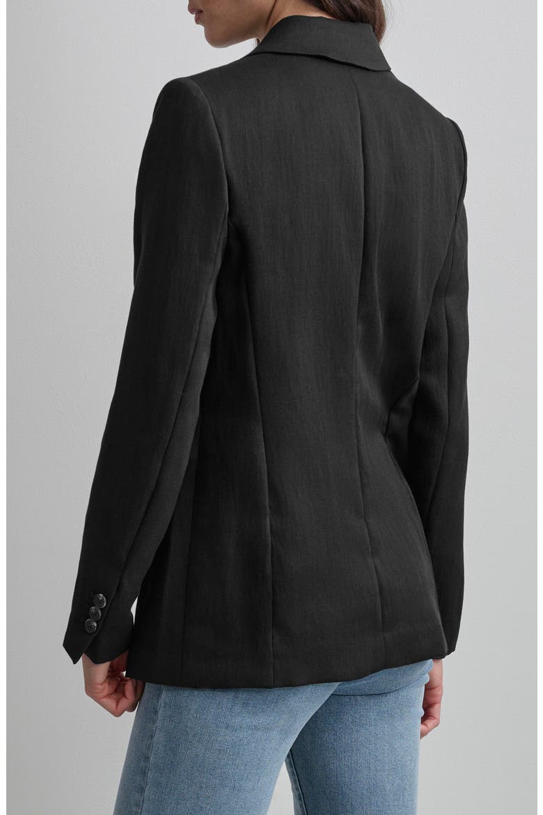 Organza Blazer, Alternate, color, BLACK