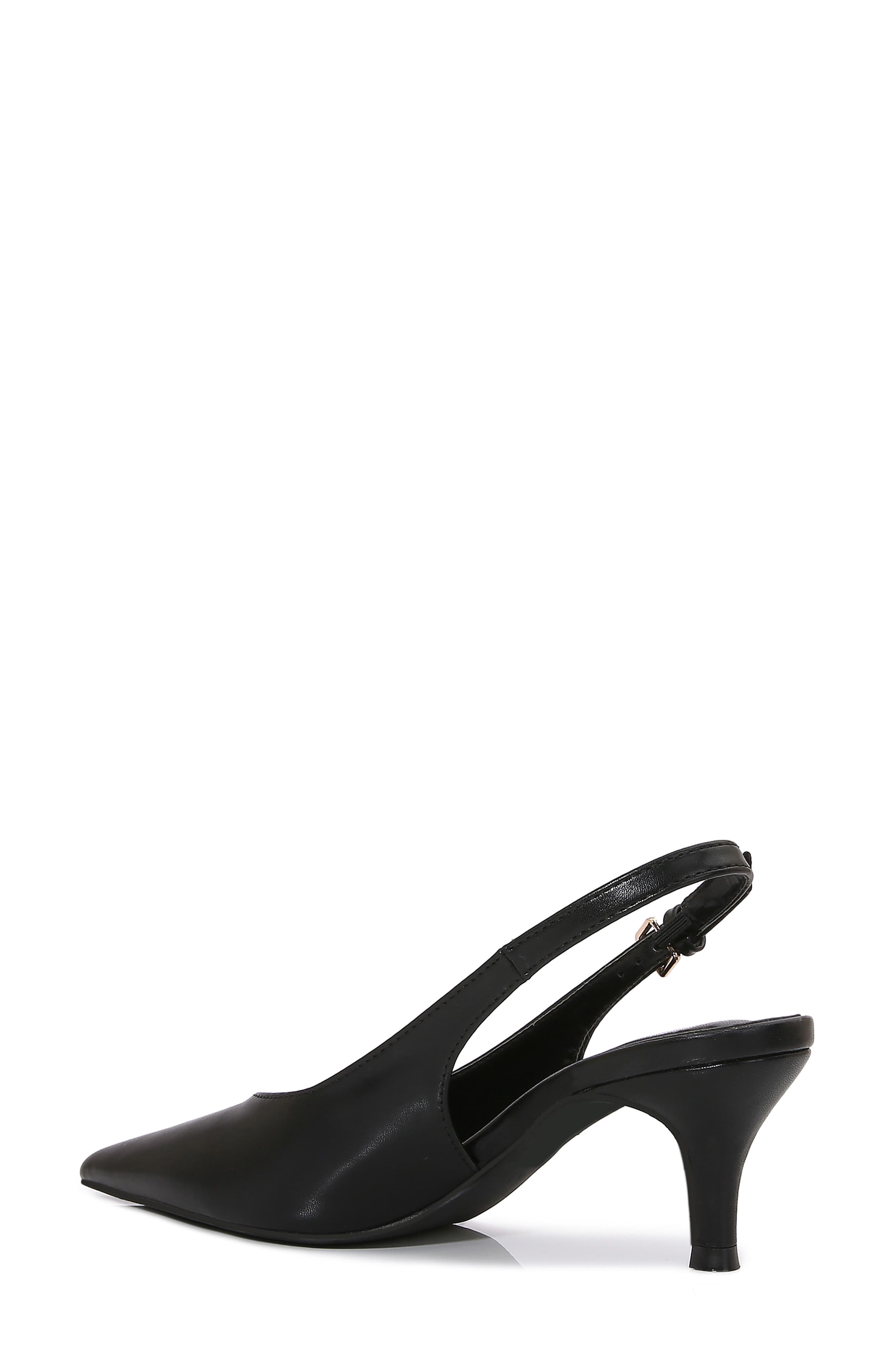BERNESS Clarabelle Pointed Toe Slingback Pump, Alternate, color, Black