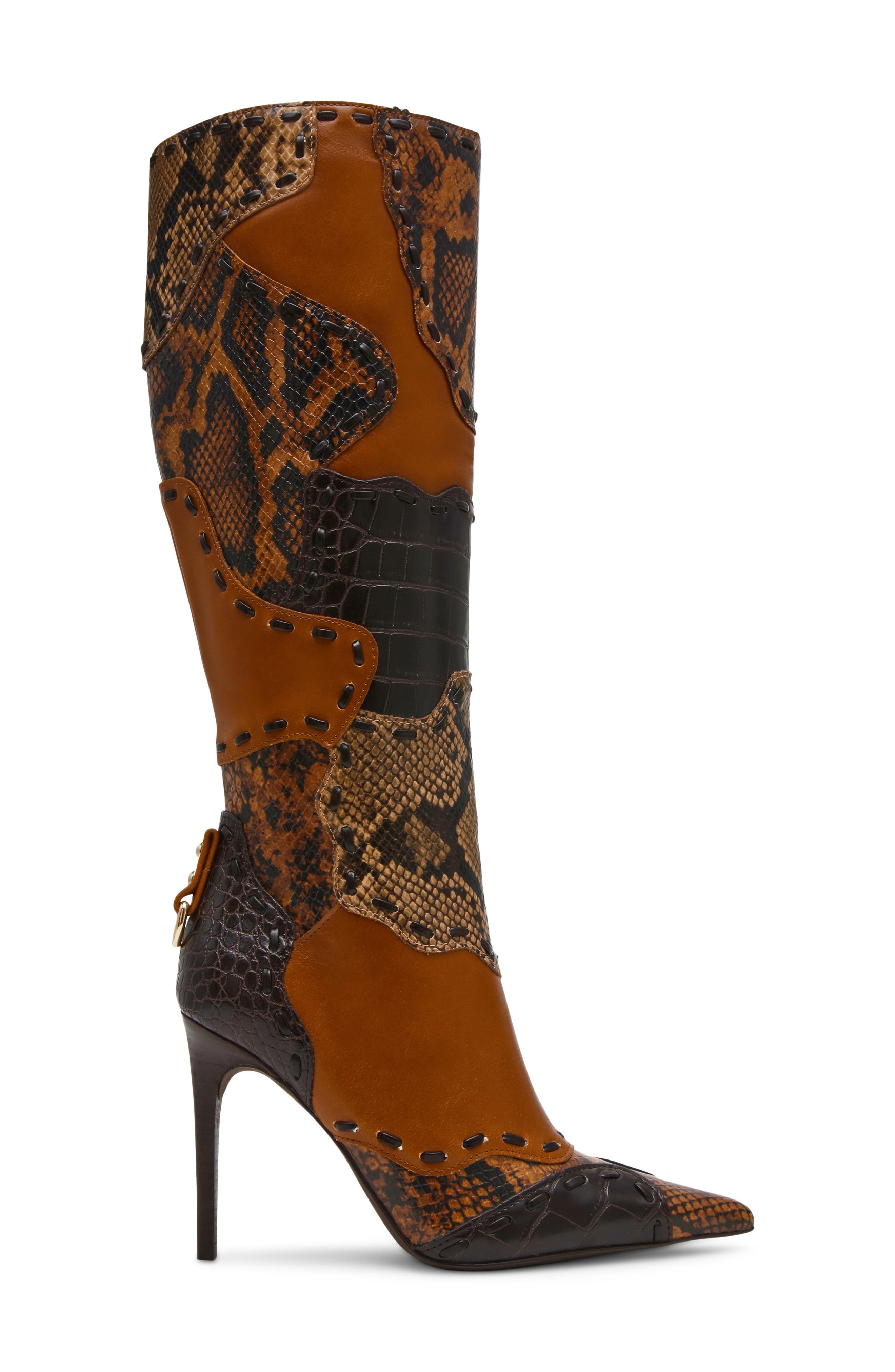 Revive Knee High Boot, Alternate, color, COGNAC MULTI