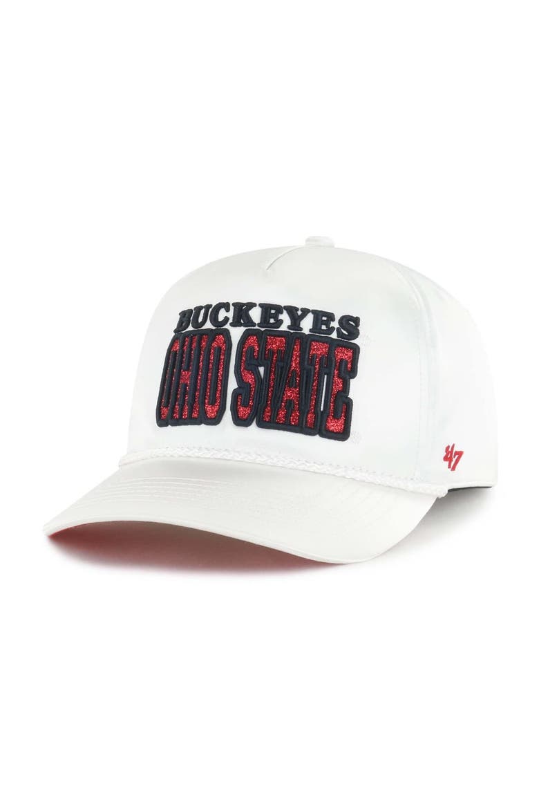 Women's '47 White Ohio State Buckeyes Outspoken Hitch Adjustable Hat, Alternate, color, White