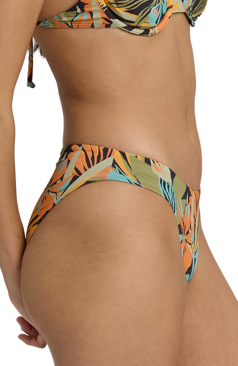 Billabong Des Tropiques Lowrider Bikini Bottoms, Alternate, color, Black Multi