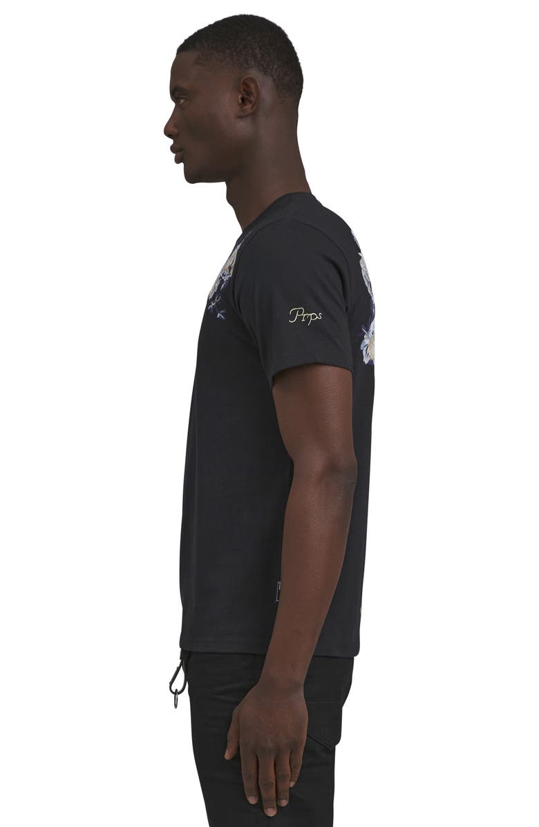 PRPS Gardenia Embroidered Cotton Graphic T-Shirt, Alternate, color, 