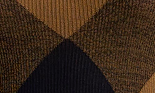 A.l.c . Hugh Argyle Cotton Blend Sweater In Brown
