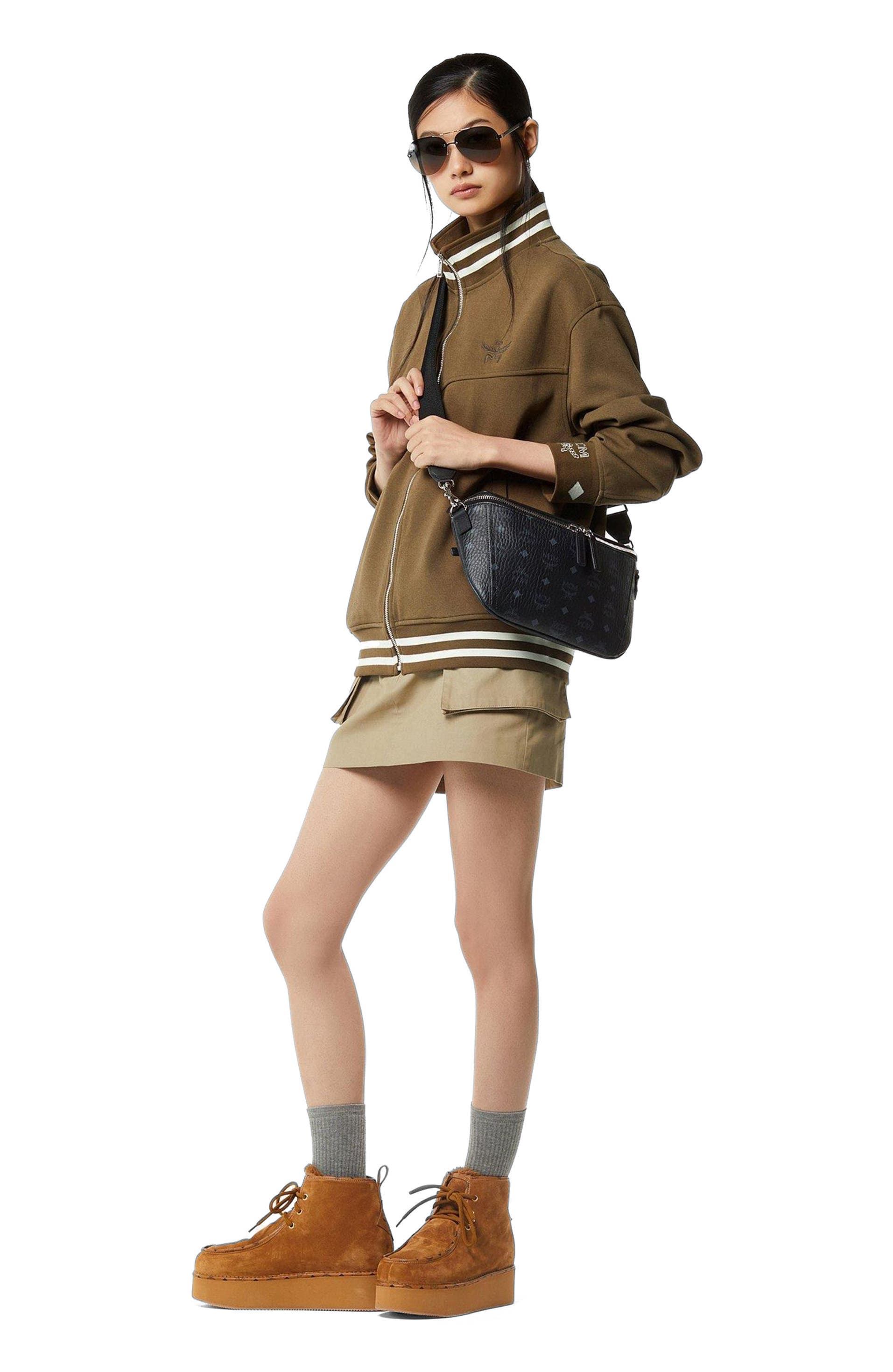 MCM Small Diamant 3D Crossbody in Visetos Leather Mix, Alternate, color, Bk