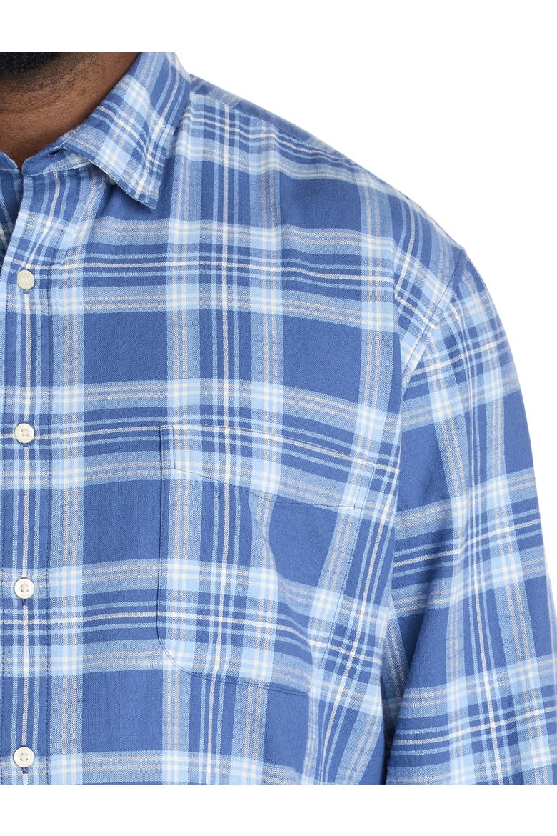 Big & Tall Miacomet Plaid Island Sport Shirt, Alternate, color, MOONSHINE