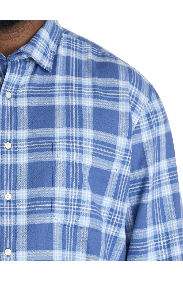 vineyard vines Big & Tall Miacomet Plaid Island Sport Shirt, Alternate, color, Moonshine
