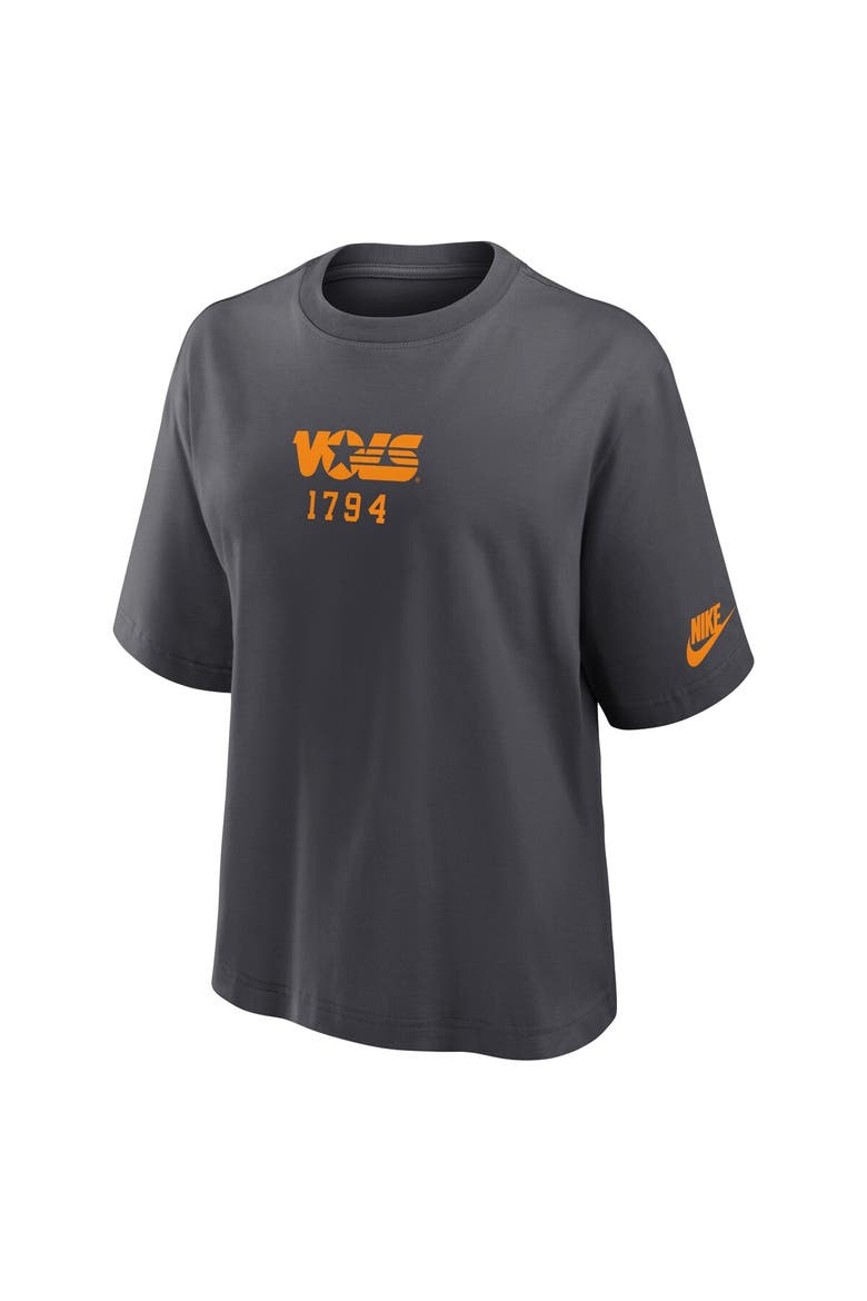 Women's Nike Gray Tennessee Volunteers Boxy Legacy Established T-Shirt, Alternate, color, Gray