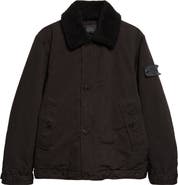 Stone Island Genuine Shearling Collar Jacket