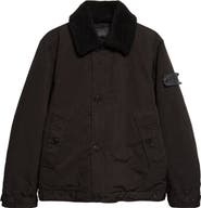 Stone Island Genuine Shearling Collar Jacket