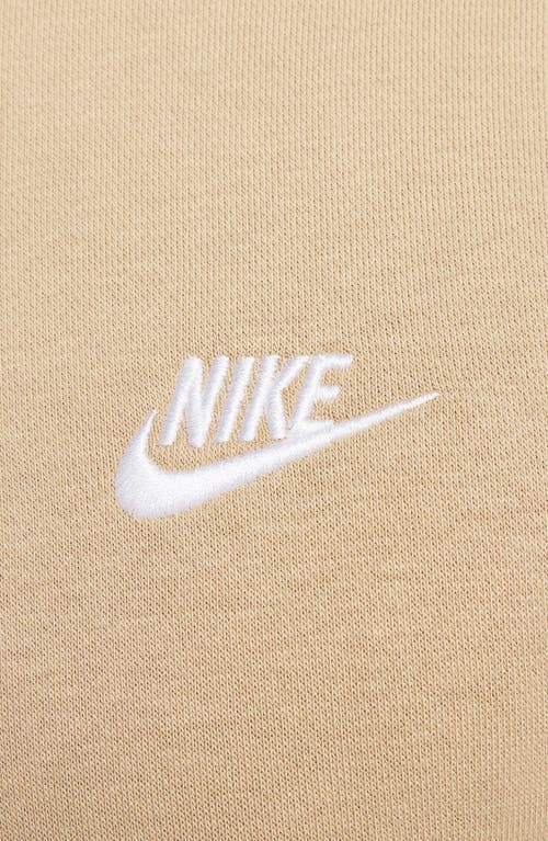 Nike Club Fleece Pullover Hoodie In Brown