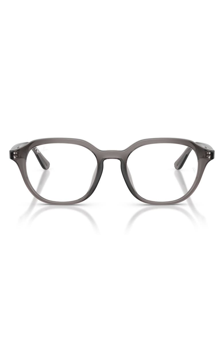 Ray-Ban 52mm Square Optical Glasses, Main, color, Grey