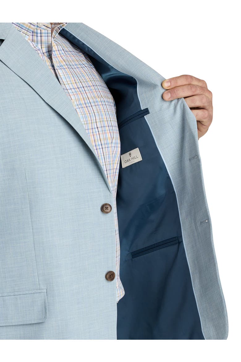 Big & Tall Cross Hatch Jacket-Relaxer Suit Jacket, Alternate, color, BLUE