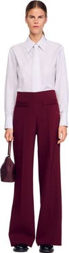 SANDRO Wide-leg trousers