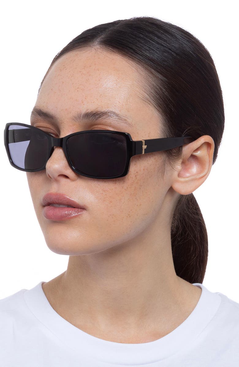 Le Specs Trance 56mm Rectangular Sunglasses, Alternate, color, 
