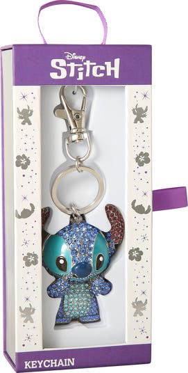 Stitch Pave 3D Bling Keychain Bag Charm