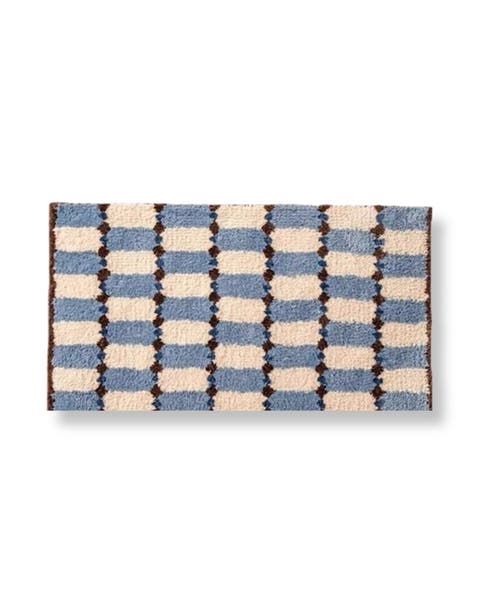 Retro Checker Bath Rug