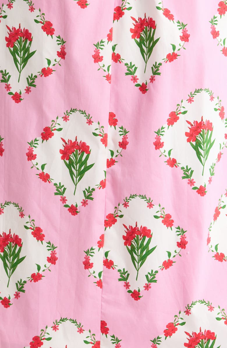 SUGARLIPS Maia Floral Strapless Ruffle Midi Dress, Alternate, color, Pink-Multi