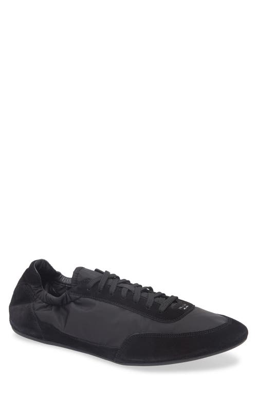 Prada Collapse Re-nylon And Suede Sneaker Men In Black