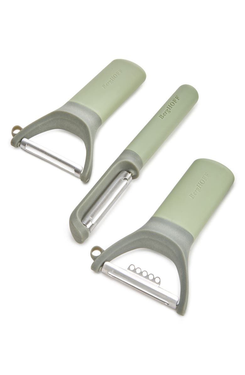 BergHOFF Leo Balance 3-Piece Peeler Set, Main, color, Mint