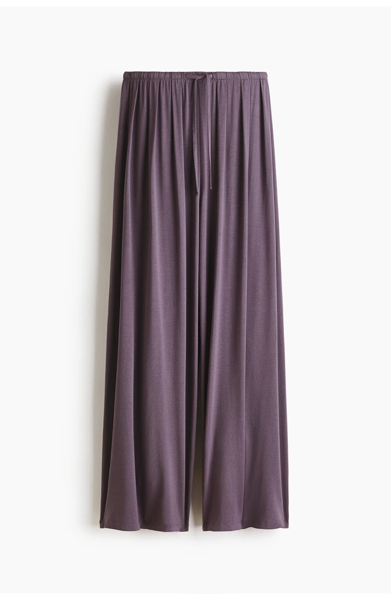 H&M Jersey Drawstring Trousers, Main, color, Dusty Purple