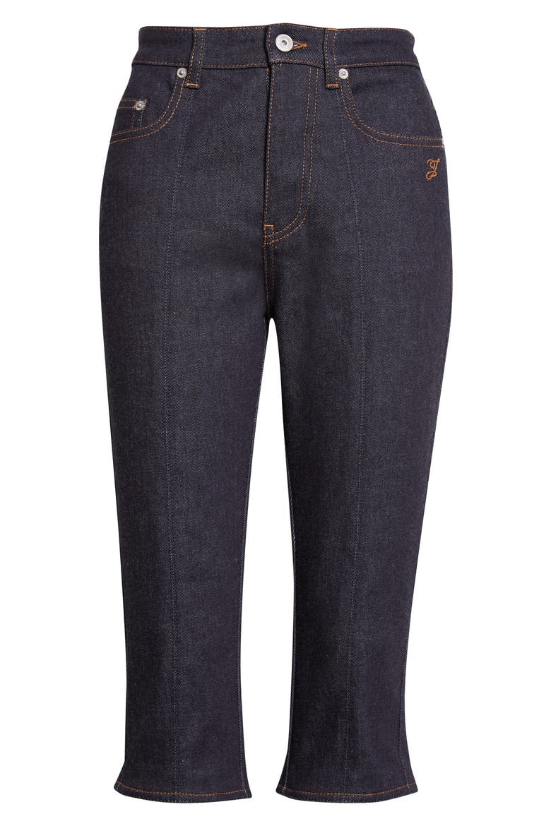 Le Capri de-Nîmes Denim Capri Pants, Alternate, color, DARK NAVY