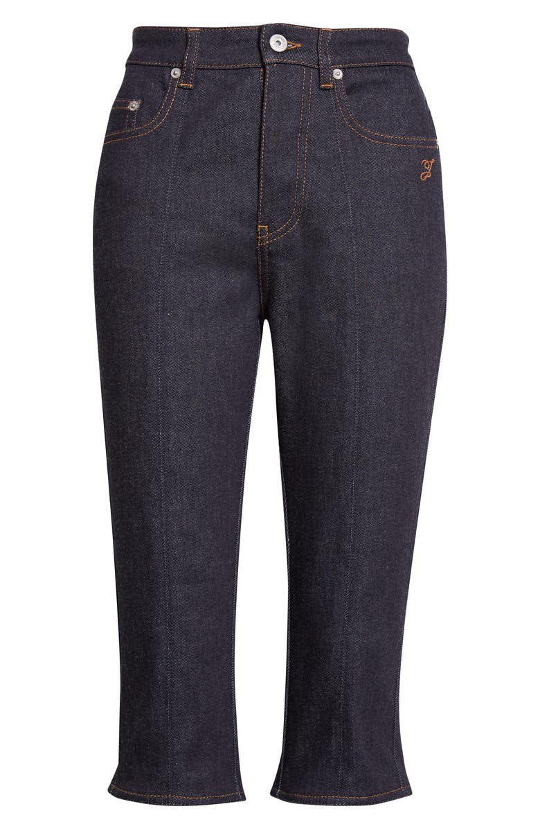 Jacquemus Le Capri de-Nîmes Denim Capri Pants, Main, color, Dark Navy