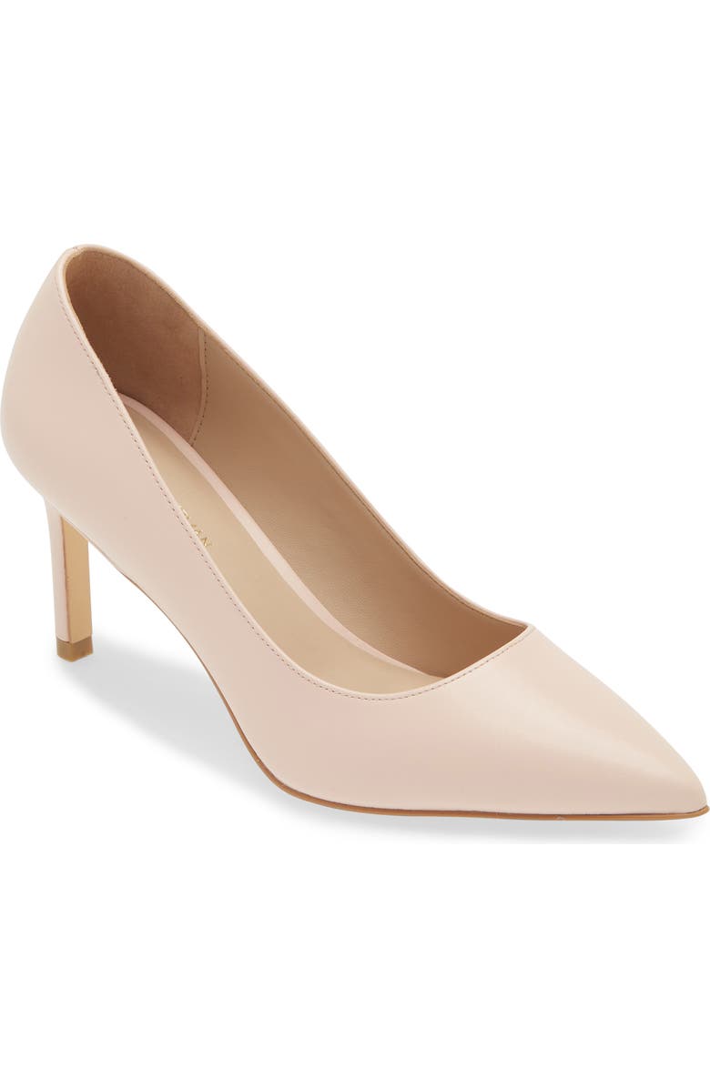 Stuart Weitzman Leigh 75 Pointed Toe Pump, Main, color, Rosewater