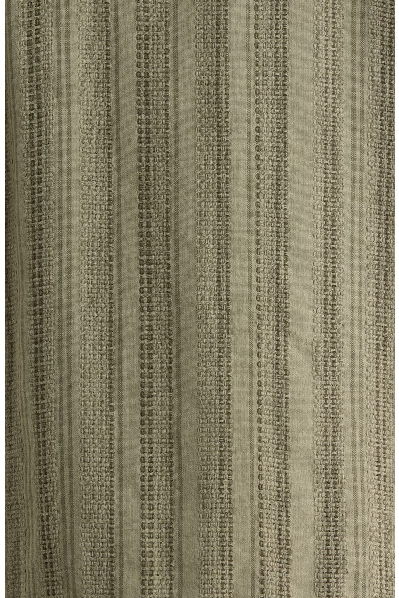Stripe Cotton Dobby Camp Shirt, Alternate, color, OLIVE