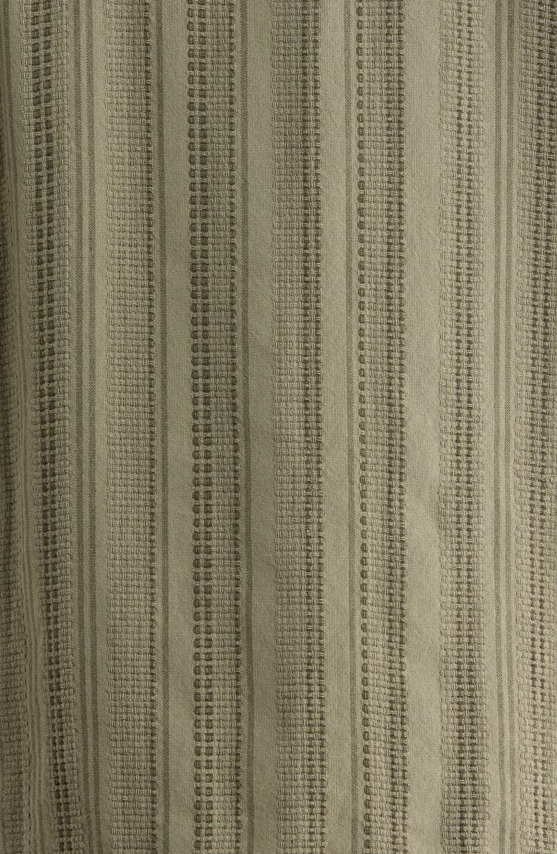 Marine Layer Stripe Cotton Dobby Camp Shirt, Alternate, color, Olive