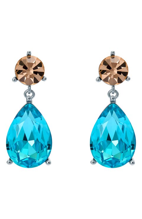 Tearsa Crystal Teardrop Earrings