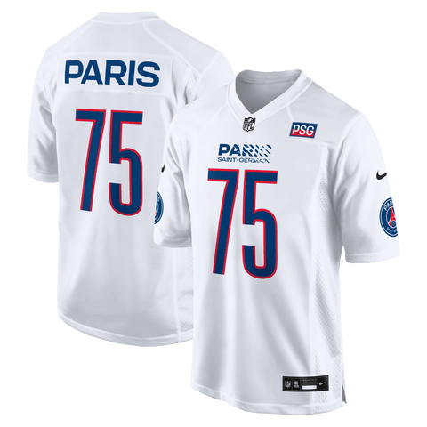 Men's Nike  White Paris Saint-Germain 2025 Soccer x NFL Game Jersey