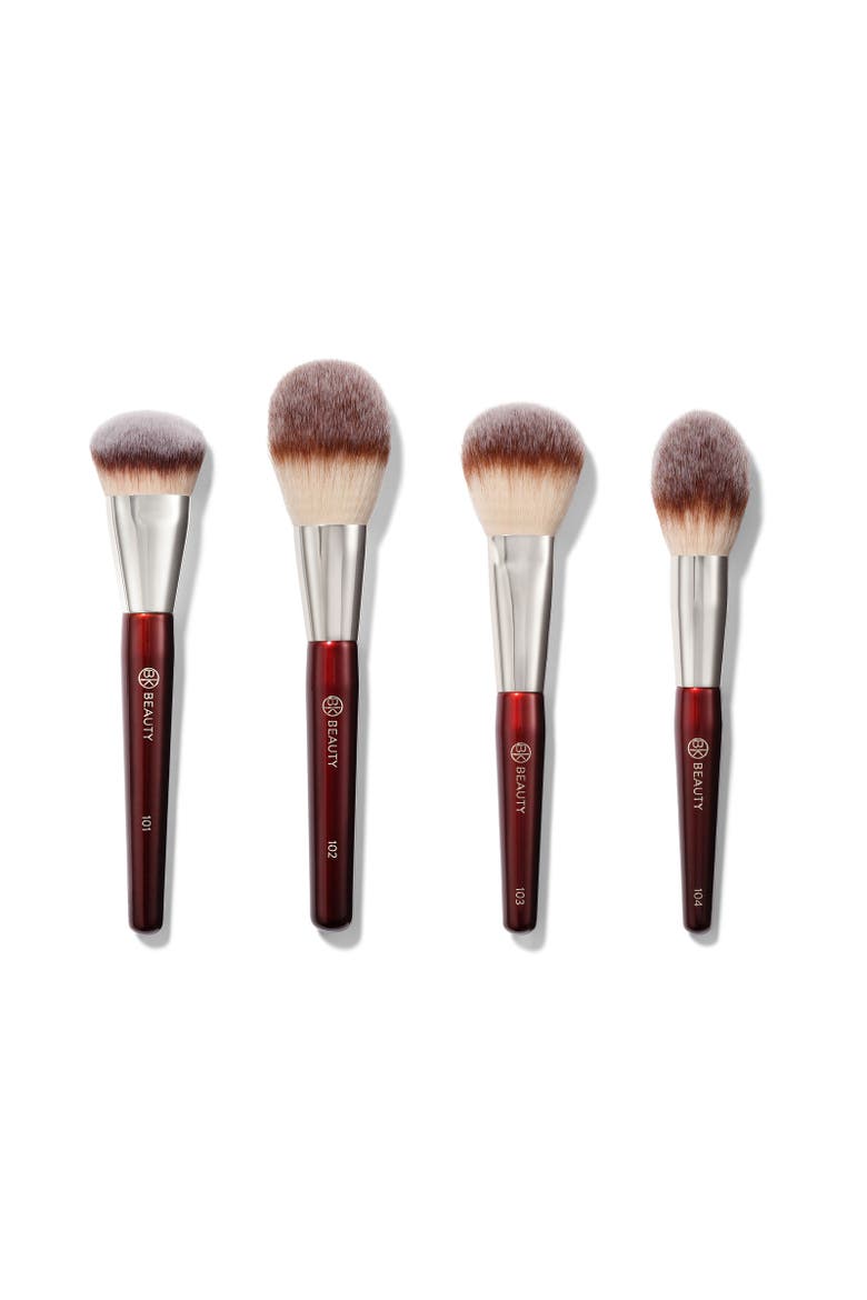 Essentials Collection Face Brush Set, Main, color, Burgundy