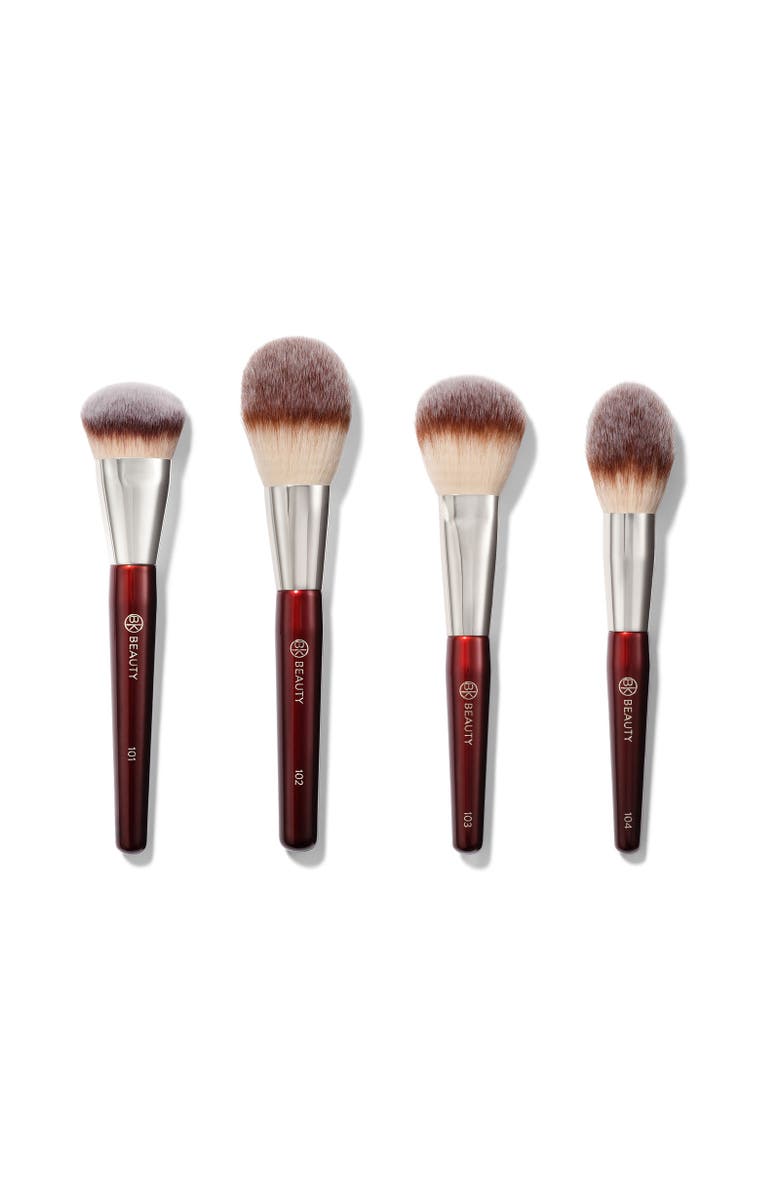 BK Beauty Essentials Collection Face Brush Set, Main, color, Burgundy