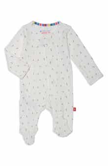 Magnetic Me Floral Pointelle Magnetic Footie