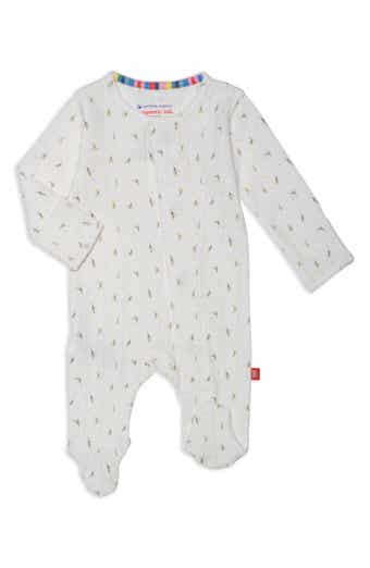 Magnetic Me Floral Pointelle Magnetic Footie