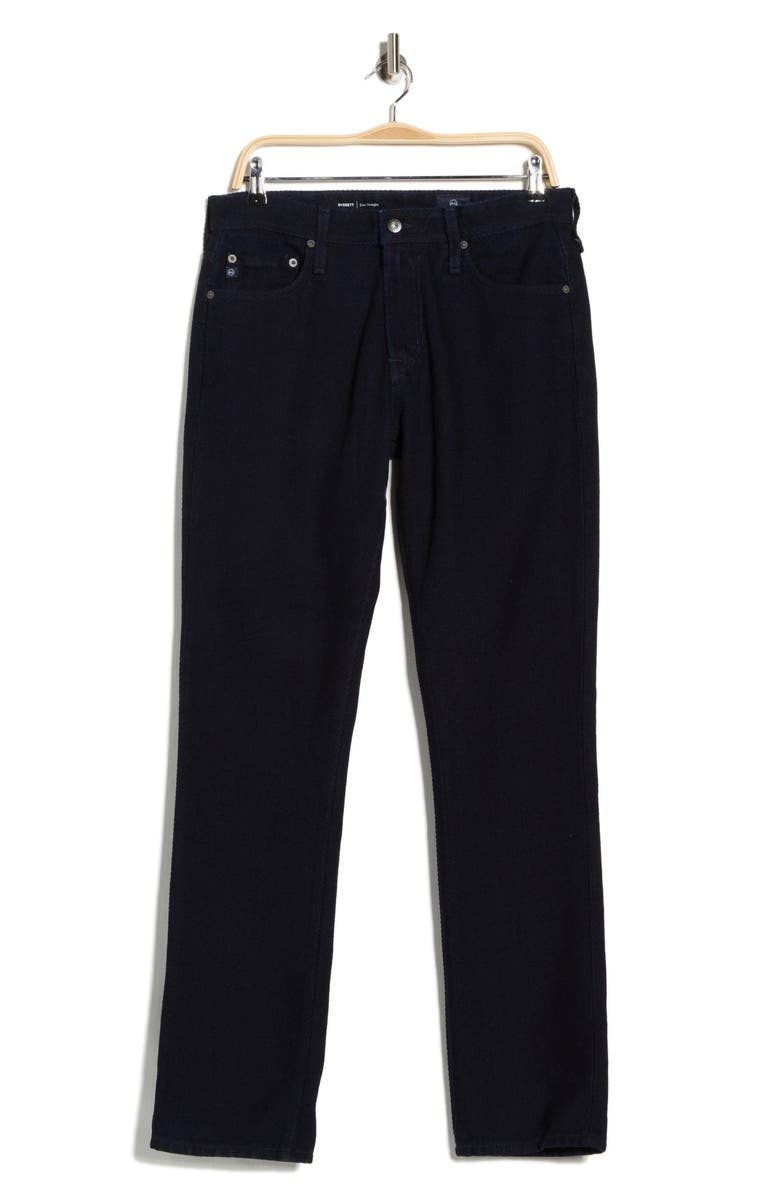 AG Everett Slim Straight Jeans, Alternate, color, Dark Blue Night