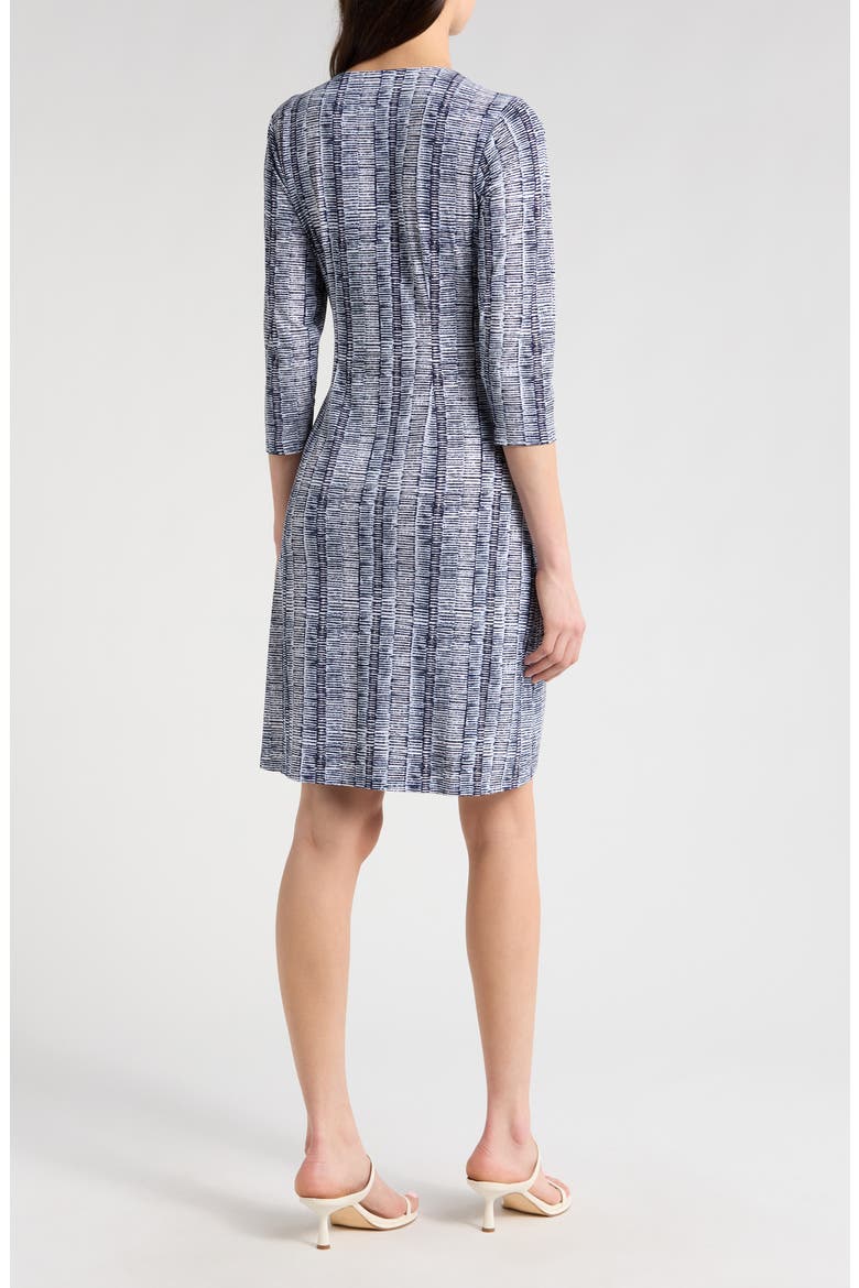 Clara Clear Waters Jersey Faux Wrap Dress, Alternate, color, ISLAND NAVY