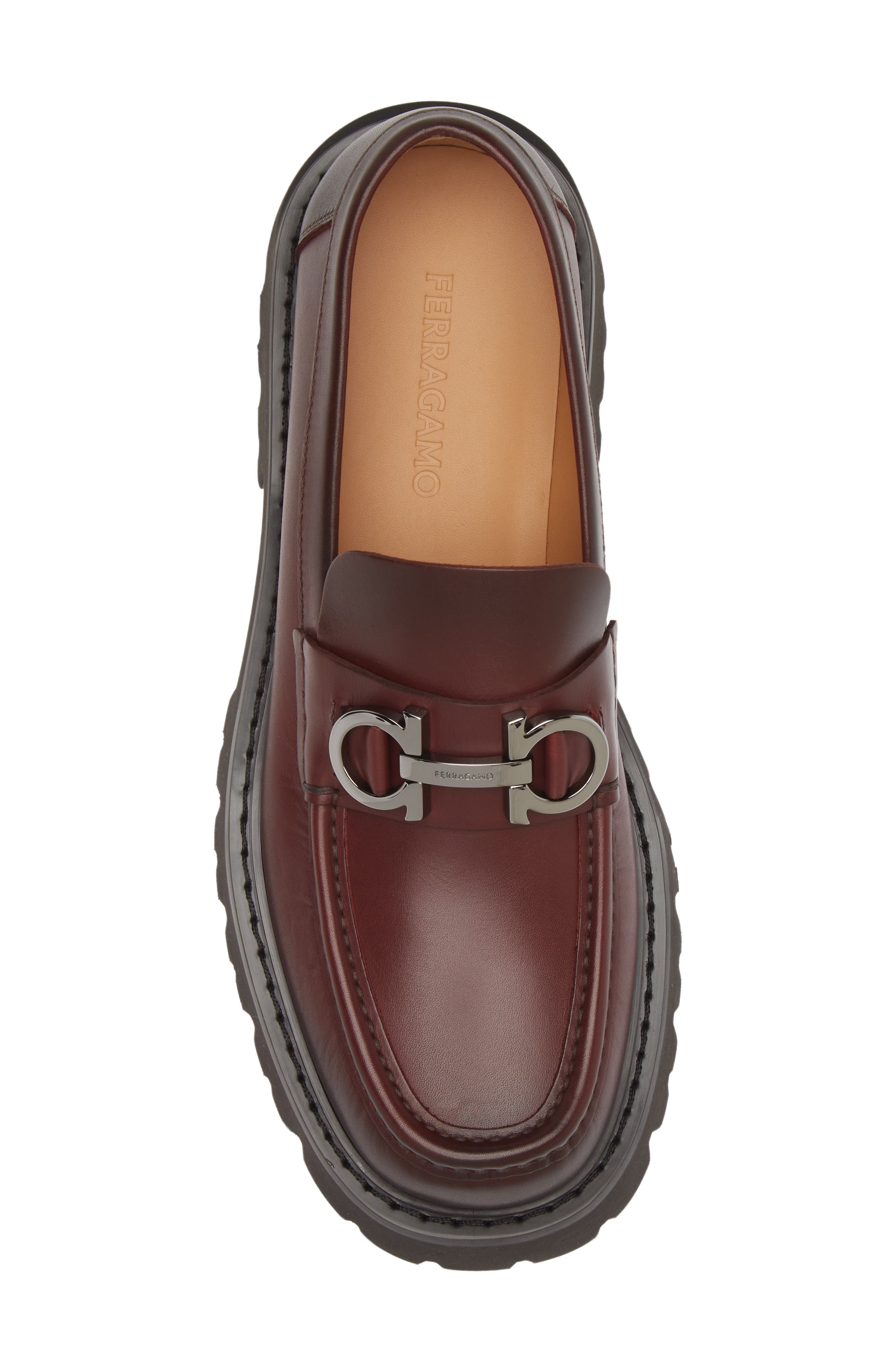 FERRAGAMO Florian Lug Sole Loafer, Alternate, color, 