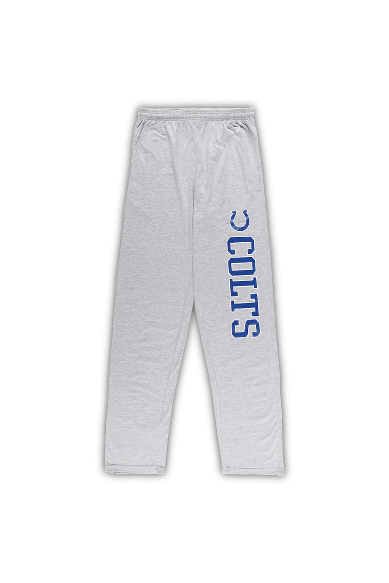Men's Concepts Sport Royal/Heather Gray Indianapolis Colts Big & Tall T-Shirt & Pants Sleep Set, Alternate, color, Royal