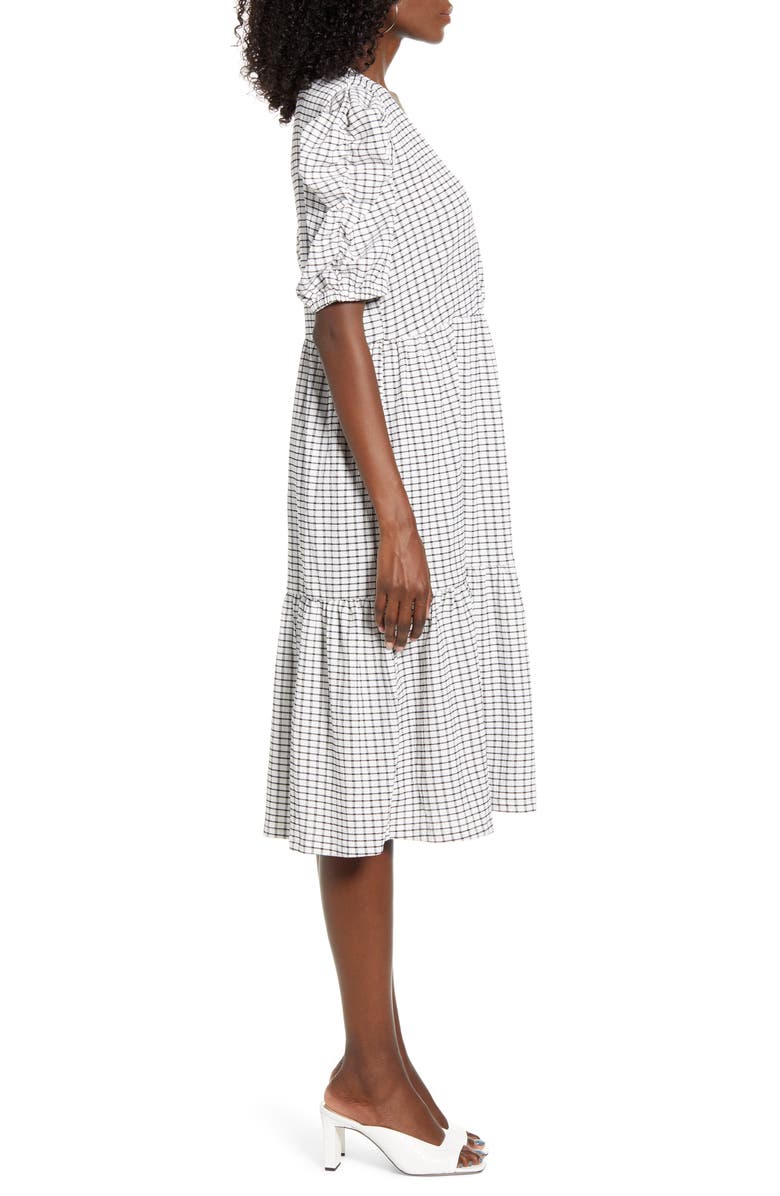 VERO MODA Puff Shoulder Midi Dress, Alternate, color,