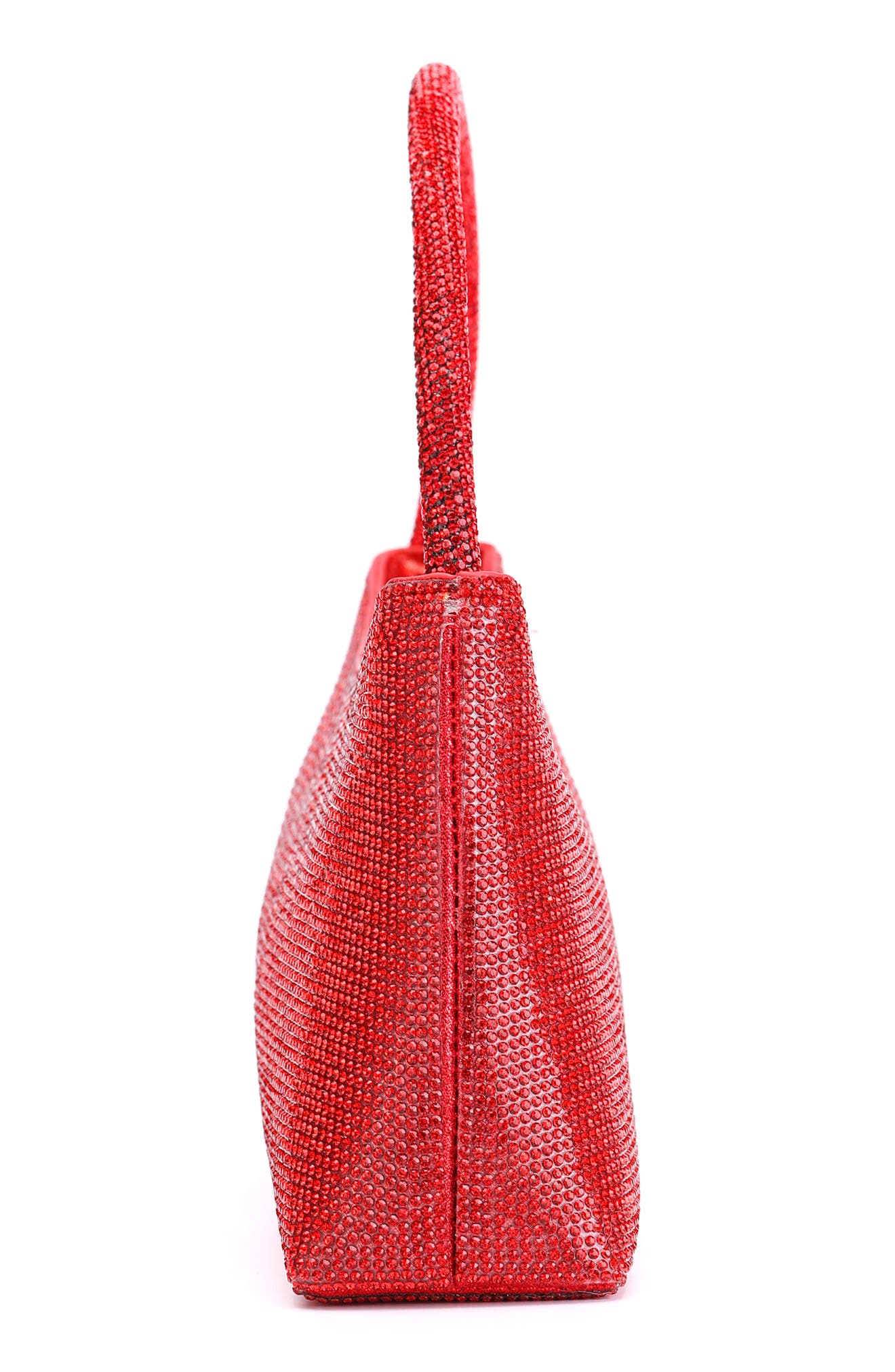 Dressy Rhinestone Top Handle Bag, Alternate, color, RED