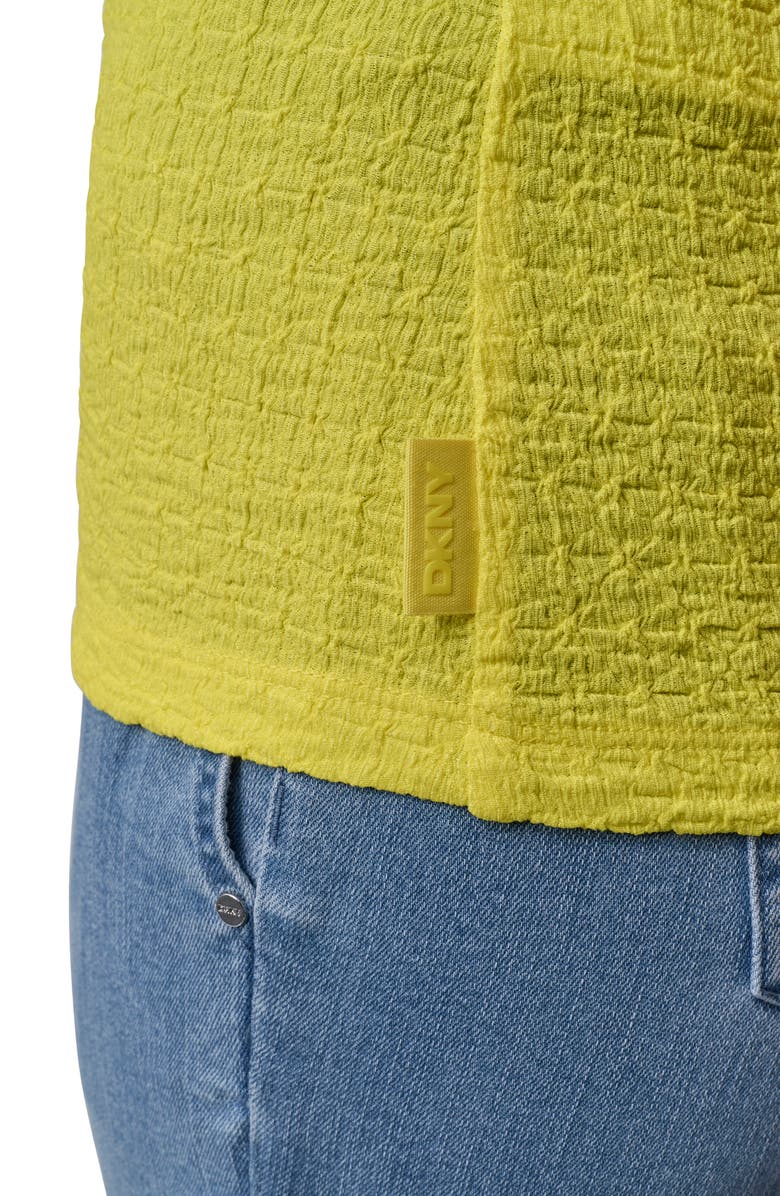 DKNY Textured T-Shirt, Alternate, color, Daffodil