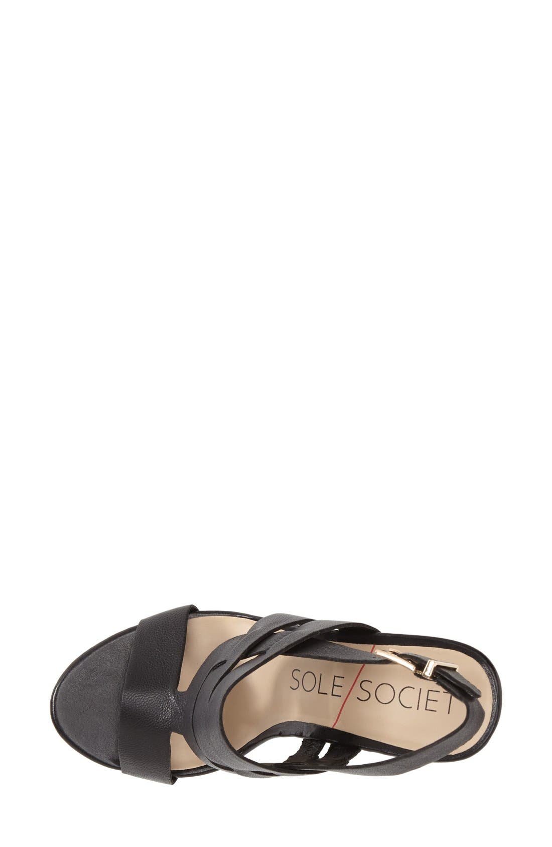 Sole Society 'Jenny' Slingback Wedge Sandal, Alternate, color, 