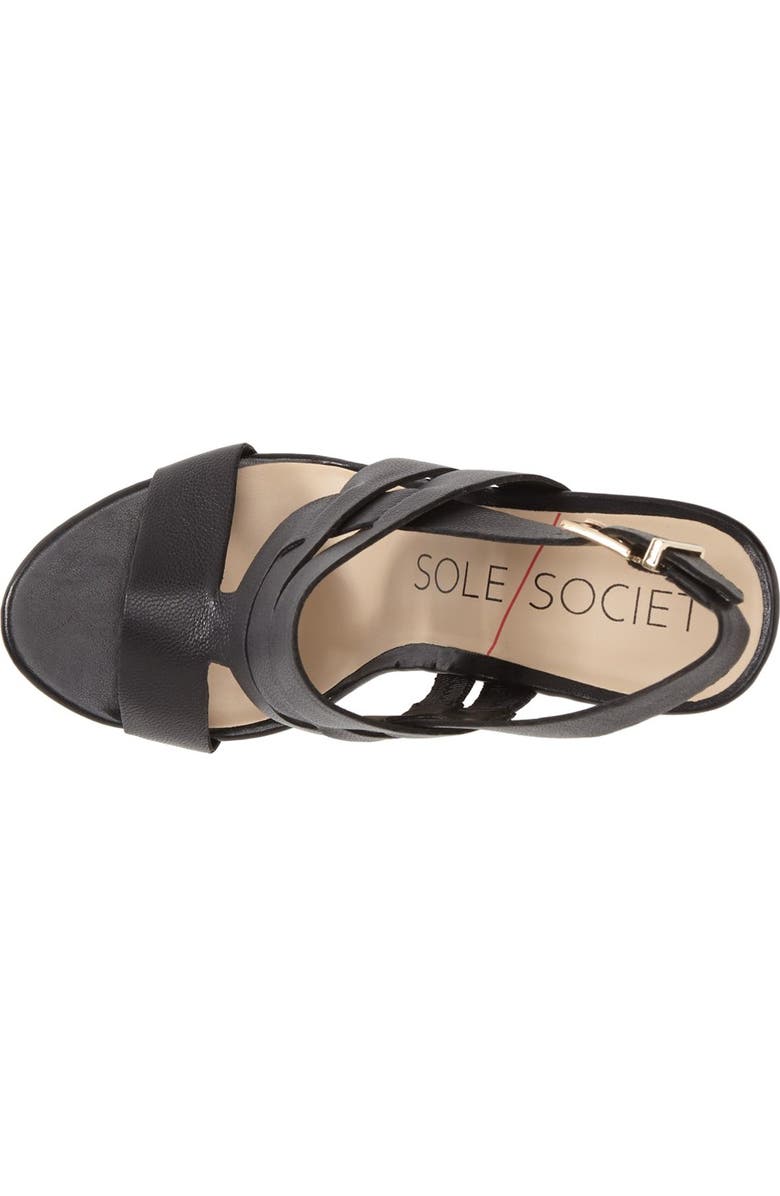 Sole Society 'Jenny' Slingback Wedge Sandal, Alternate, color,